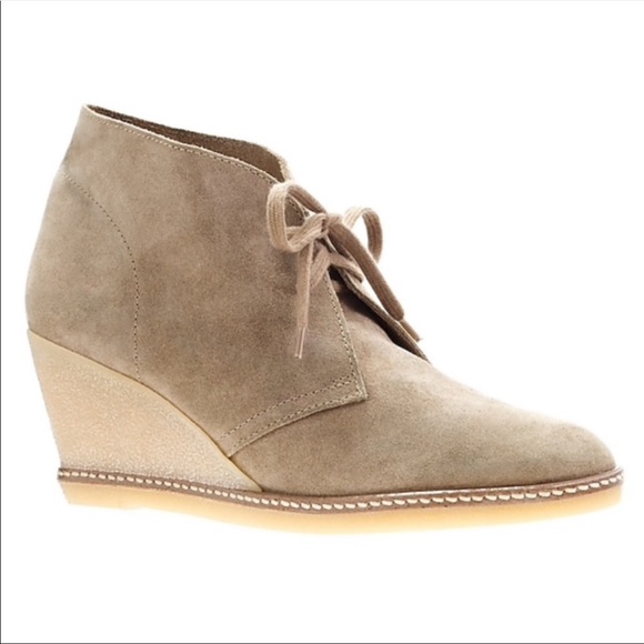 J. Crew Shoes - J.Crew ‘MacCalister’ suede wedge booties in mink 7